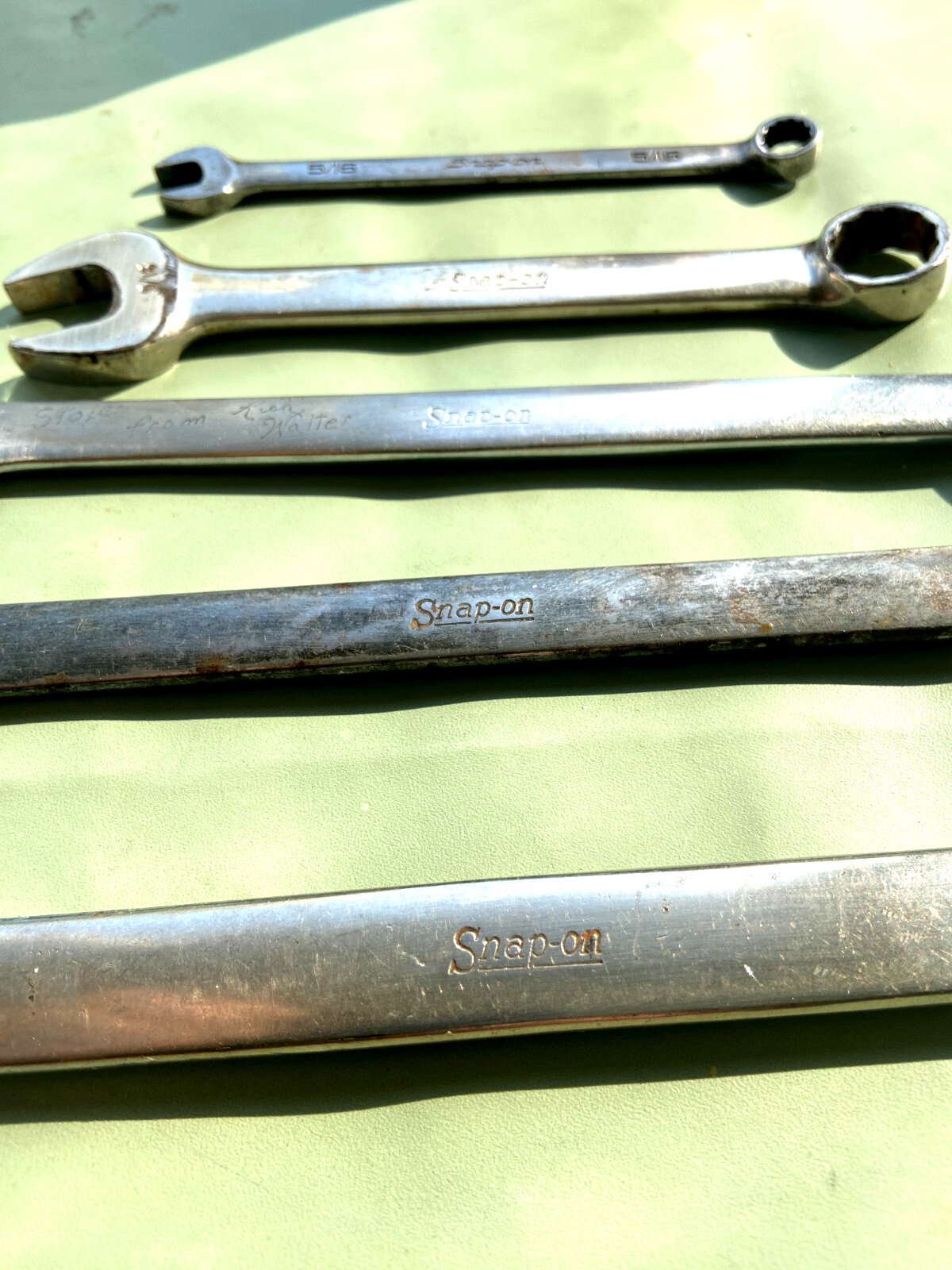 Snap-on Tools OEX 22-18-16-180-100B 5PC SET COMBINATION WRENCH
