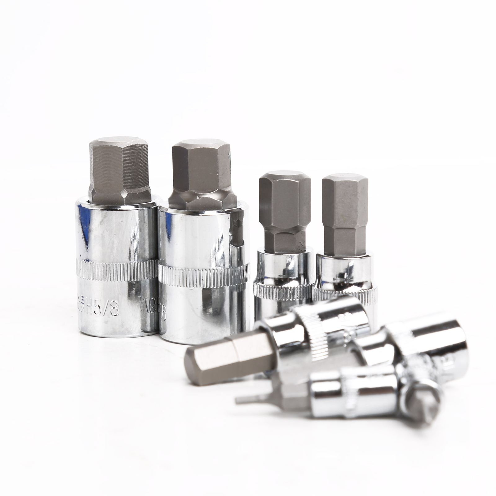 Master Hex Bit Set | 34pc SAE & Metric Socket Set Standard Allen 1/4″ 3/8″ 1/2″