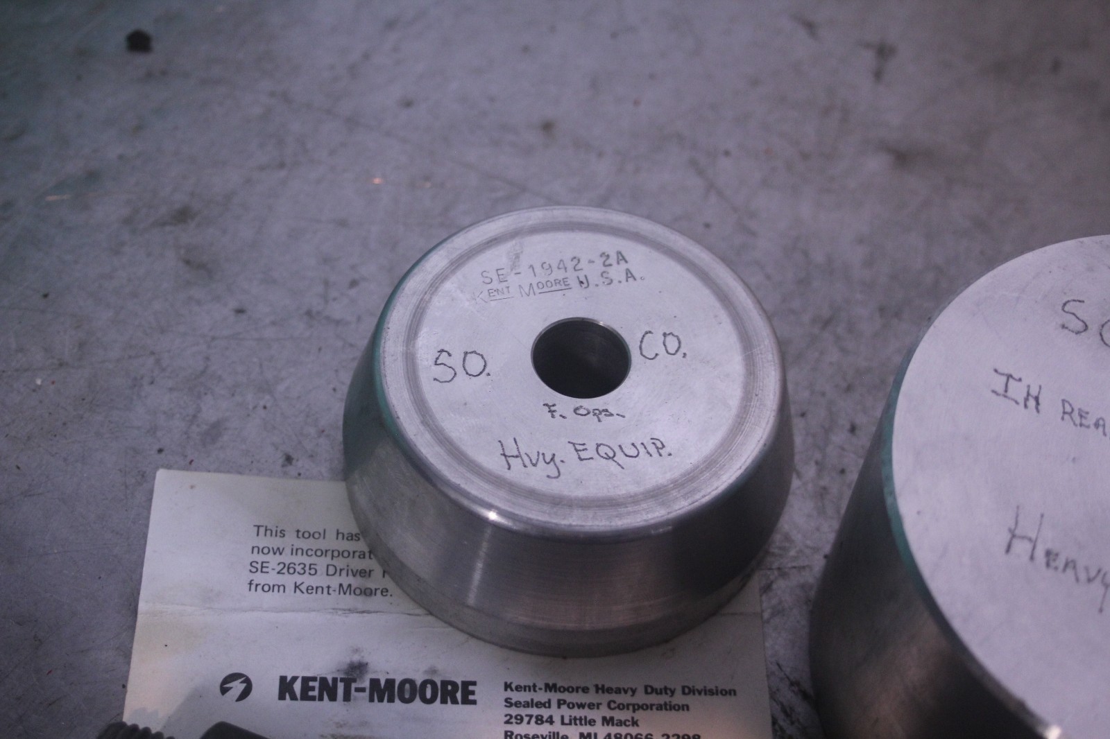 KENT MOORE MAIN SEAL TOOL SE-1942-2A SE-1942-7