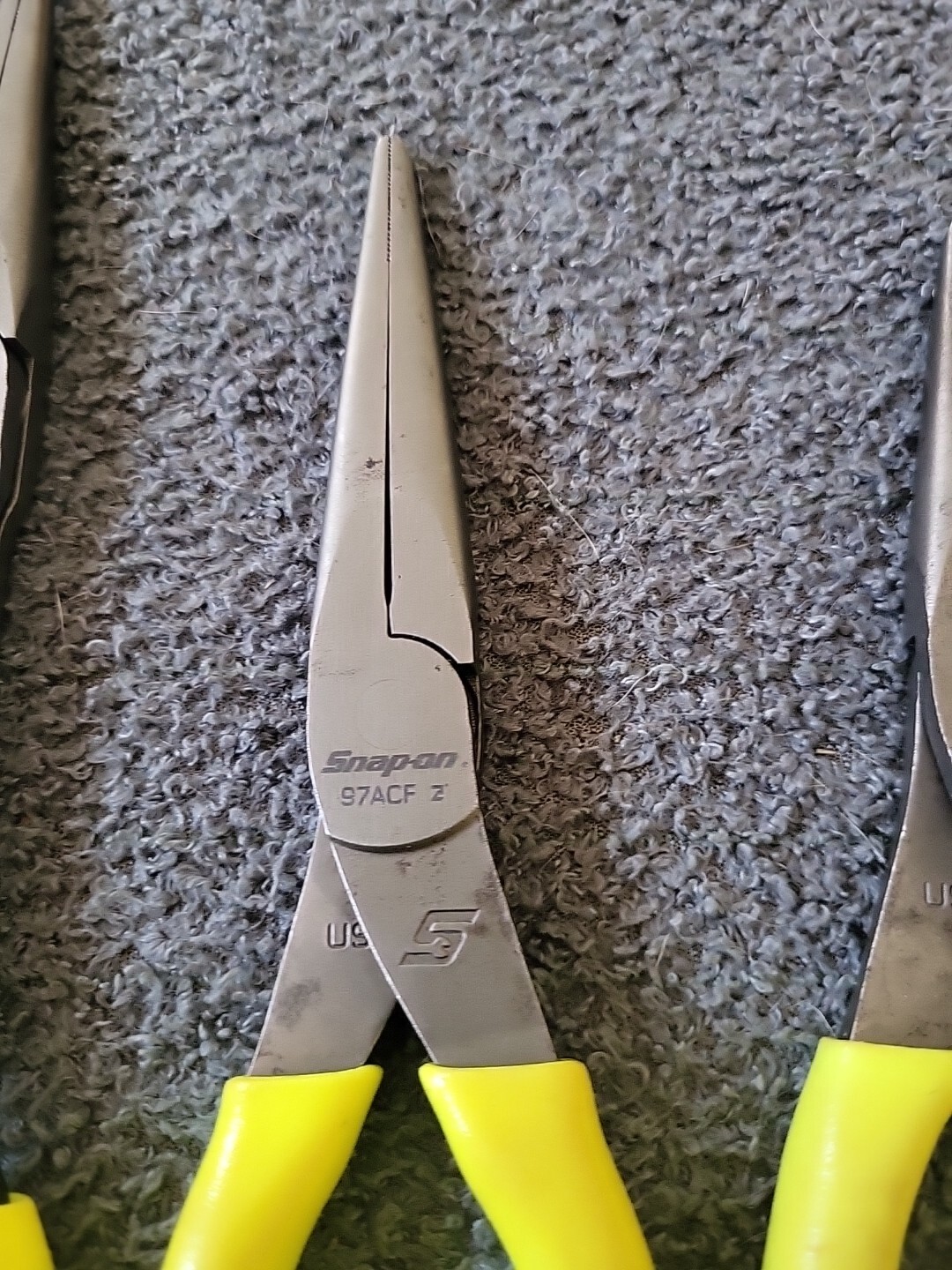 Snap on Tools 5 Piece Hi-Viz Yellow Pliers Set