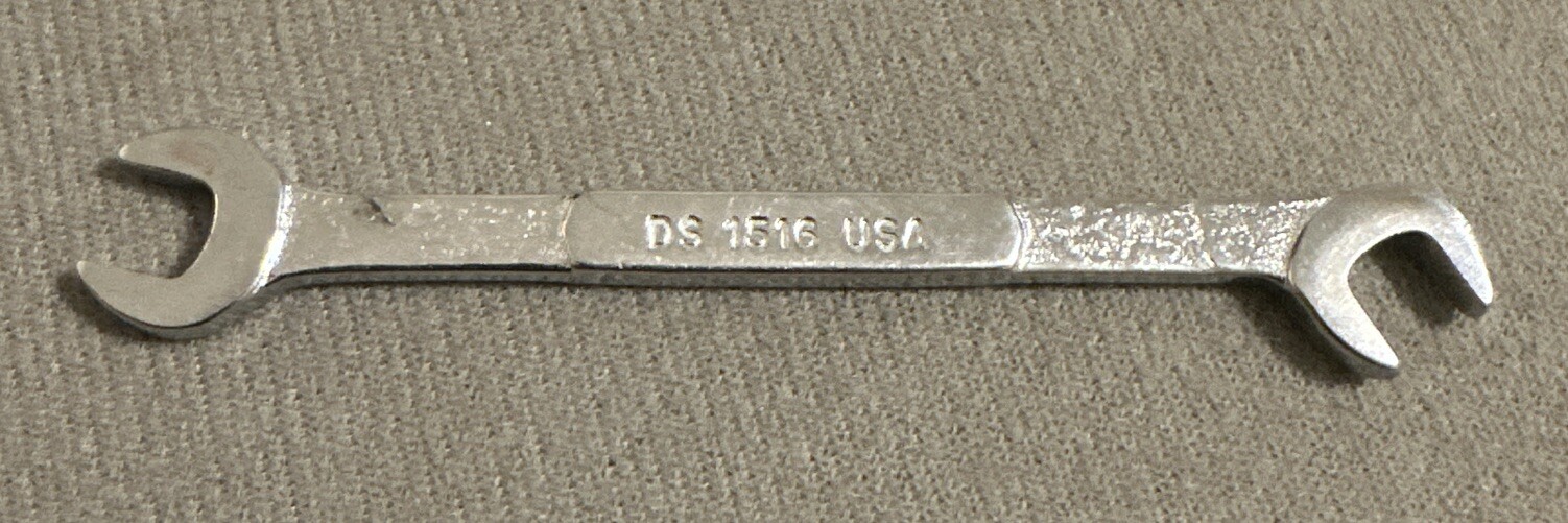 Snap-On Tools USA 15/64″ 1/4″ SAE Open End Offset Ignition Wrench DS1516
