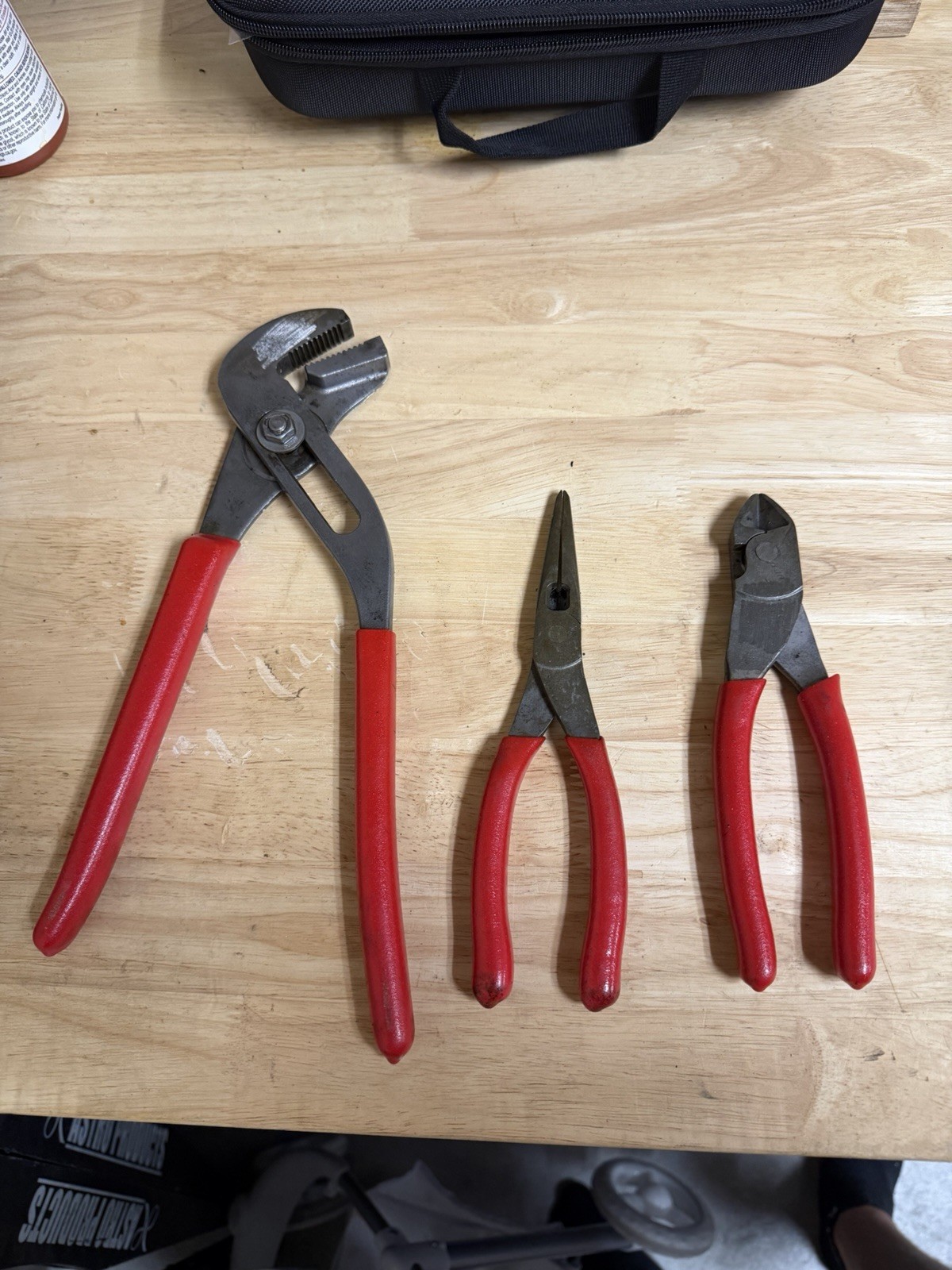 Assorted Snap-On Tools Cutter Pliers / adjustable joint / Needle Nose Pliers