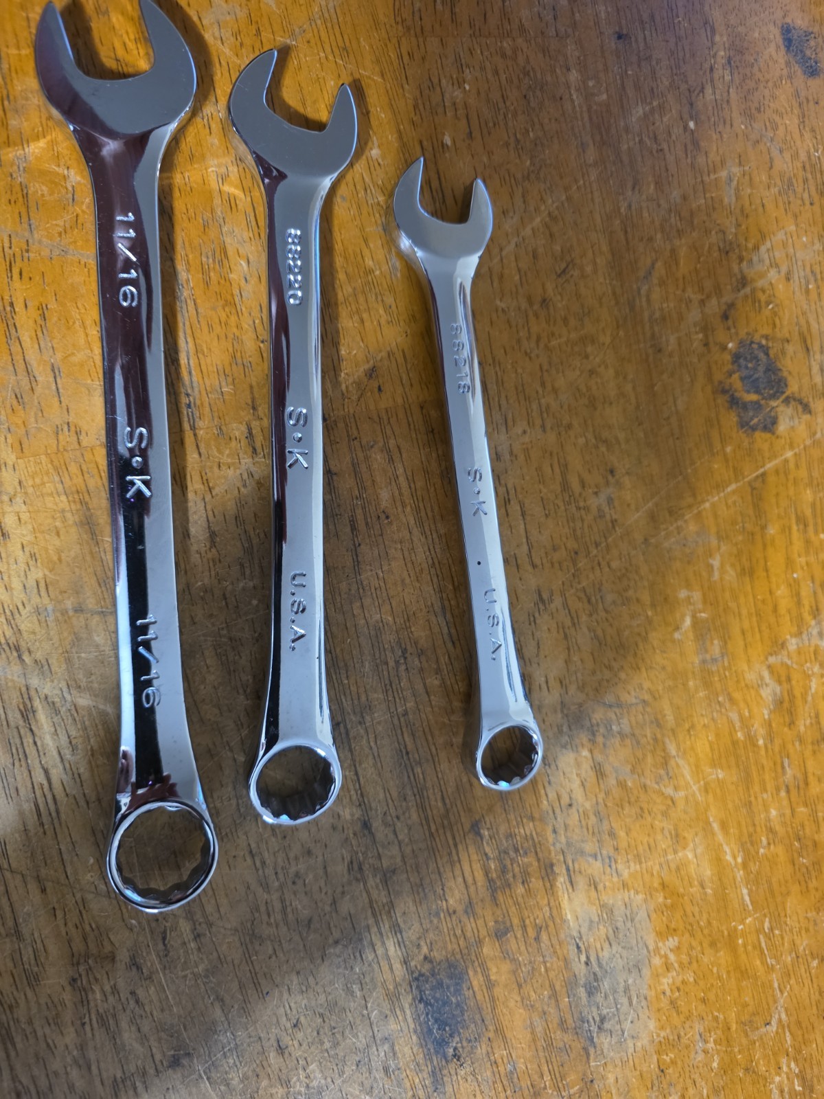 S-K tools SuperKrome 11/16″ ,5/8,and 9/16