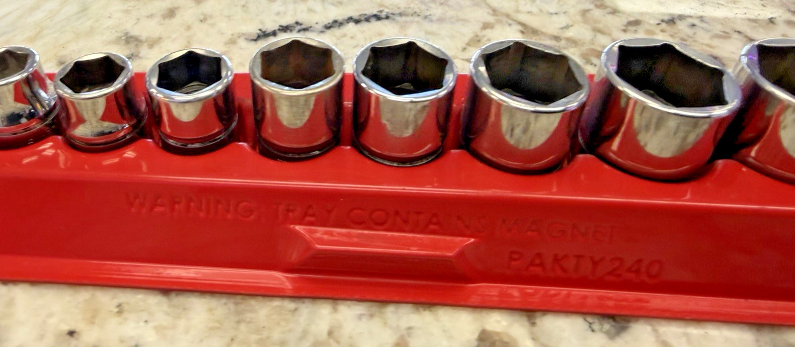 Snap-on FS081-FS281 3/8″ -1/4″- 7/8” Pakty240 11 piece Shallow Socket Set