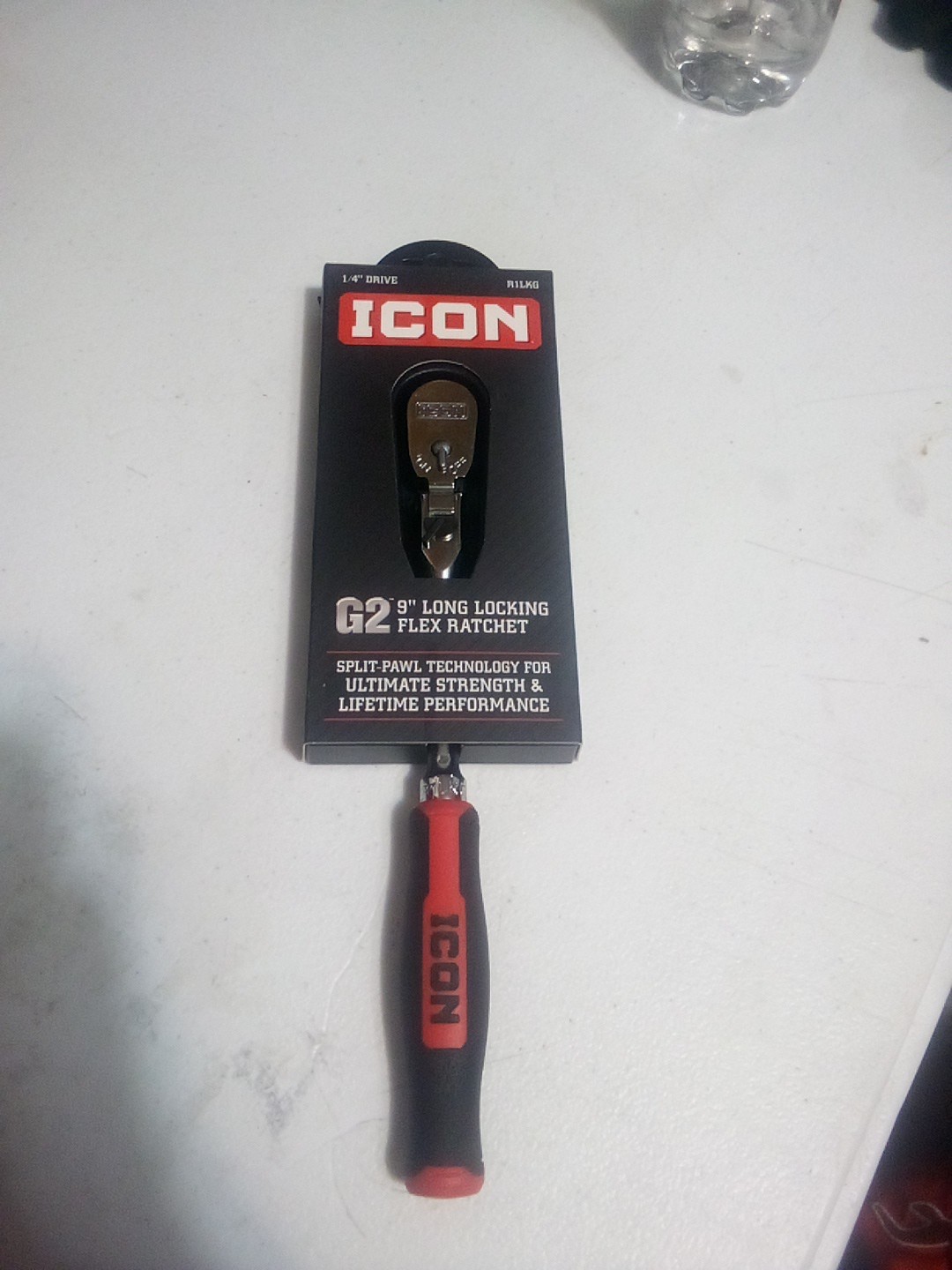 ICON R2LKG G2 3/8 Drive 14 in. Long Locking Flex Ratchet Comfort Grip – New