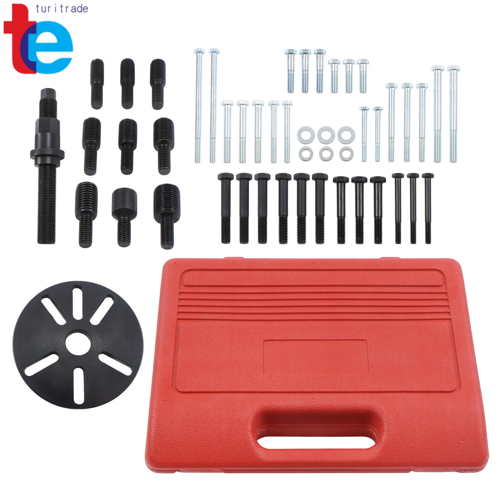 Harmonic Balancer Puller Removal & Install Tool Set Flywheel Crankshaft Kit New