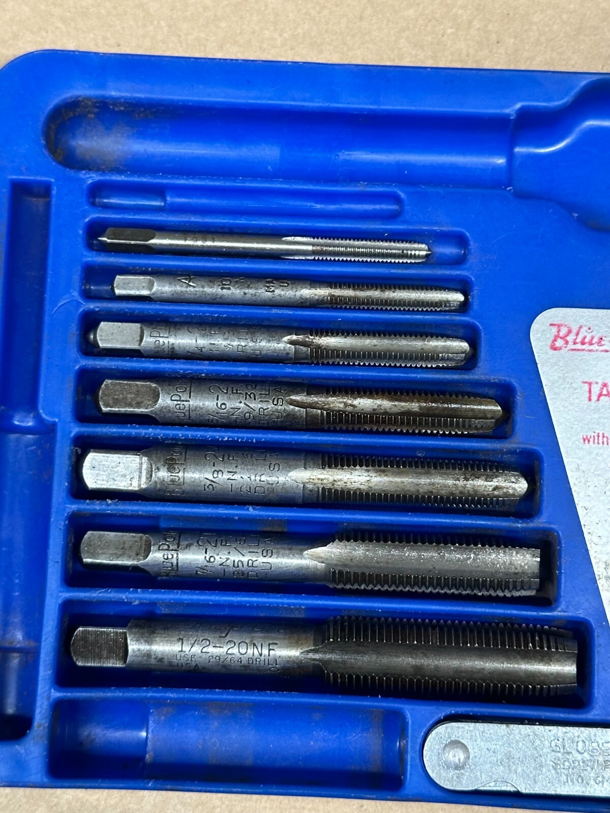 Blue Point by Snap On SAE Tap & Die Set – TD2425 – Not Complete