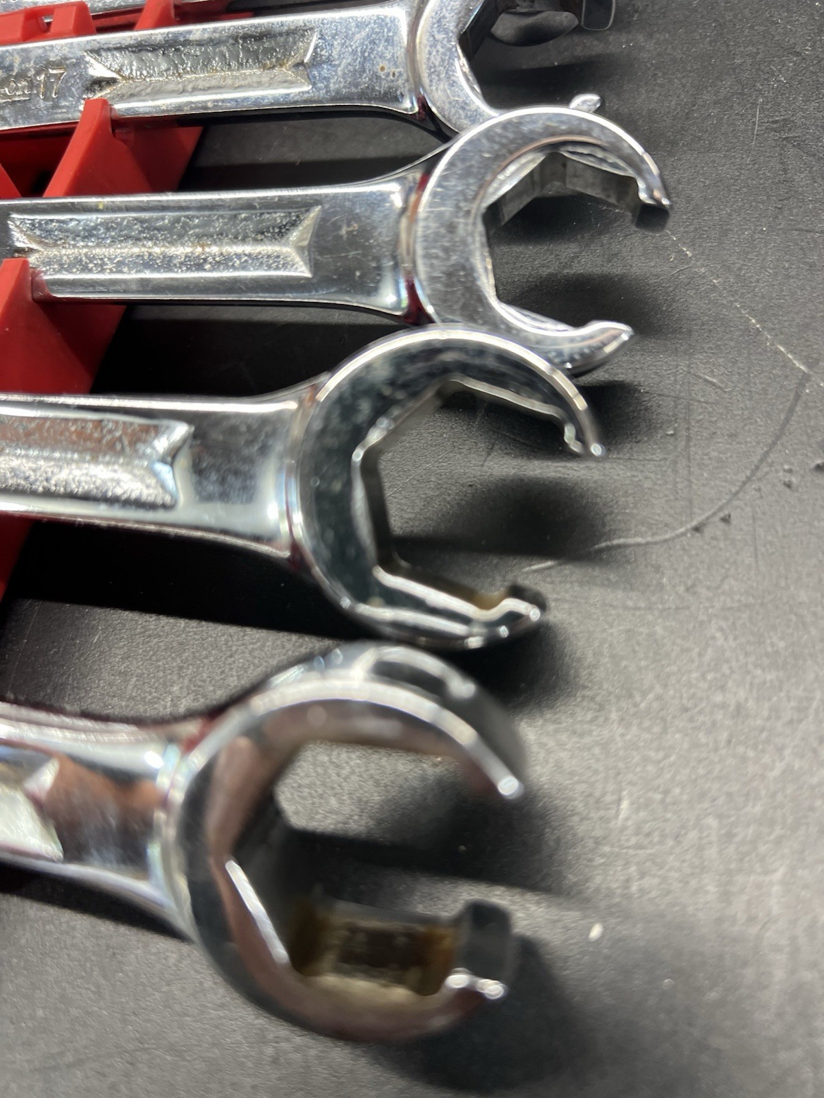 SNAP-ON 8 STD & METRIC DOUBLE END FLARE NUT WRENCH SET RXM SERIES