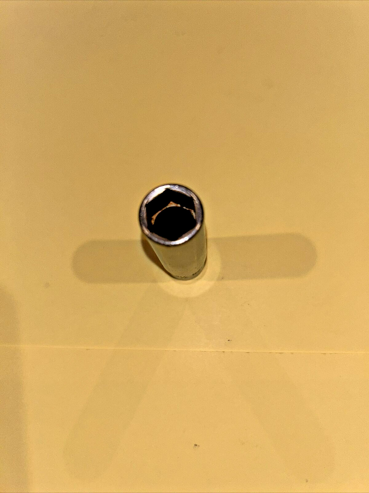 Vintage Snap-On 7/16 » X 1/4″ STM14, Deep Socket, Chrome