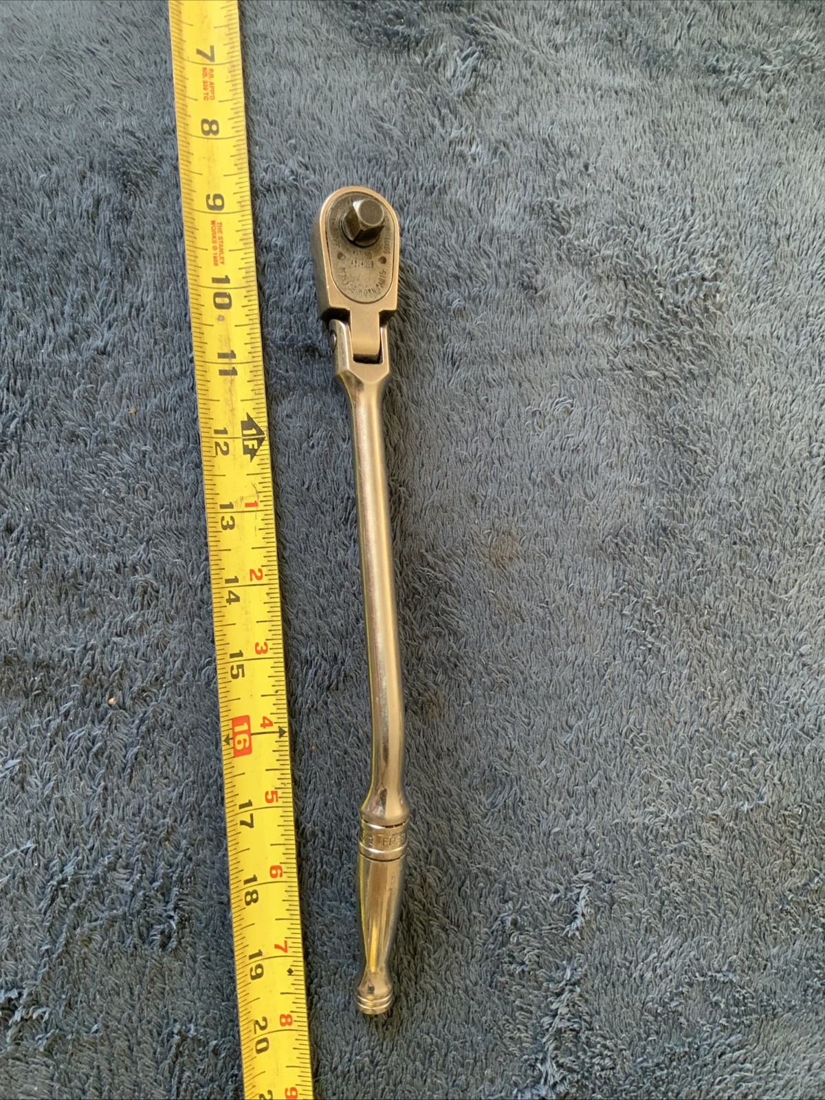 Snap On F832, 3/8” Drive Bent Handle Swivel Head Rarchet….works Fine…..