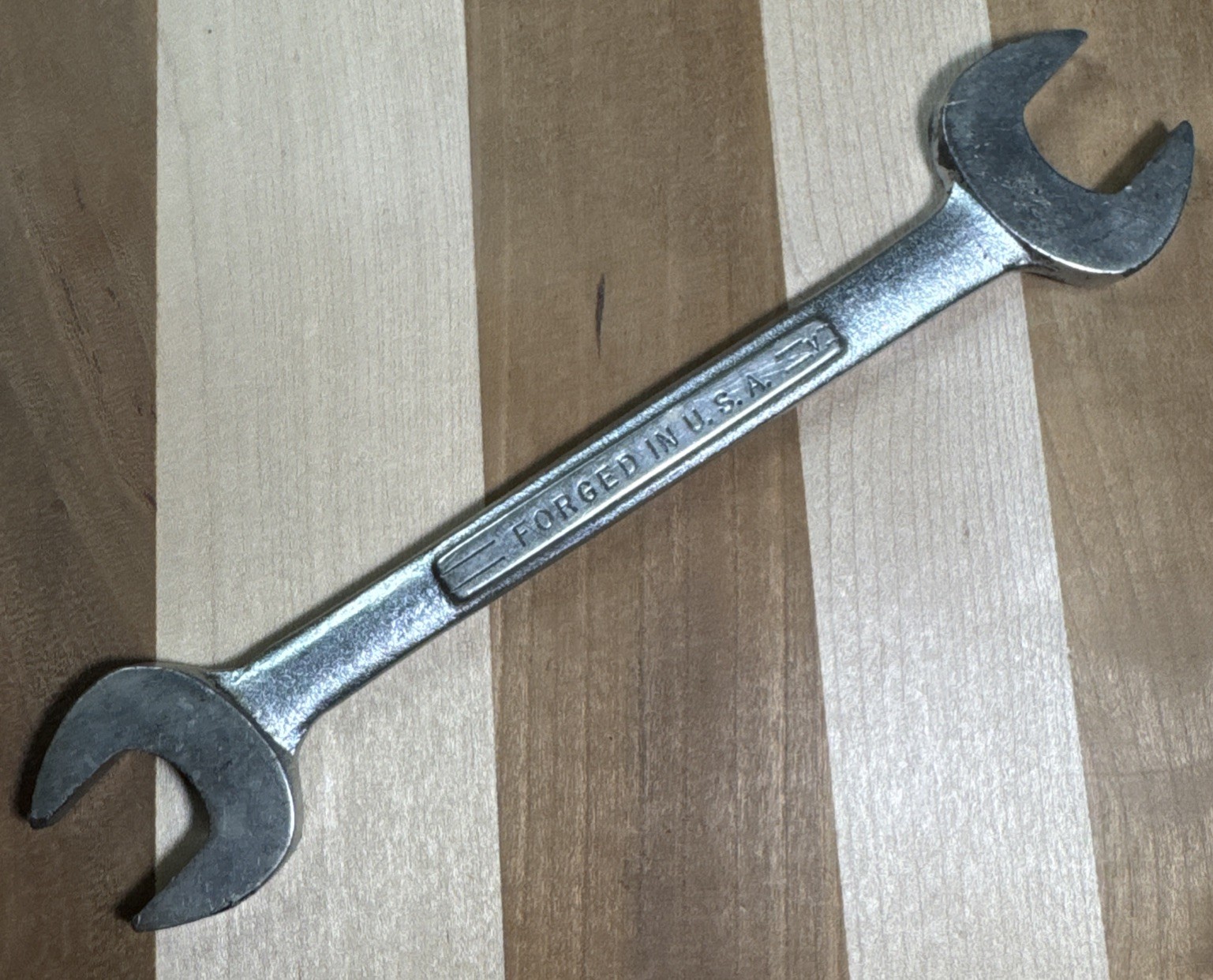 Vintage Craftsman =V= 19/32in. x 11/16in. Double Open End Wrench Forged in USA
