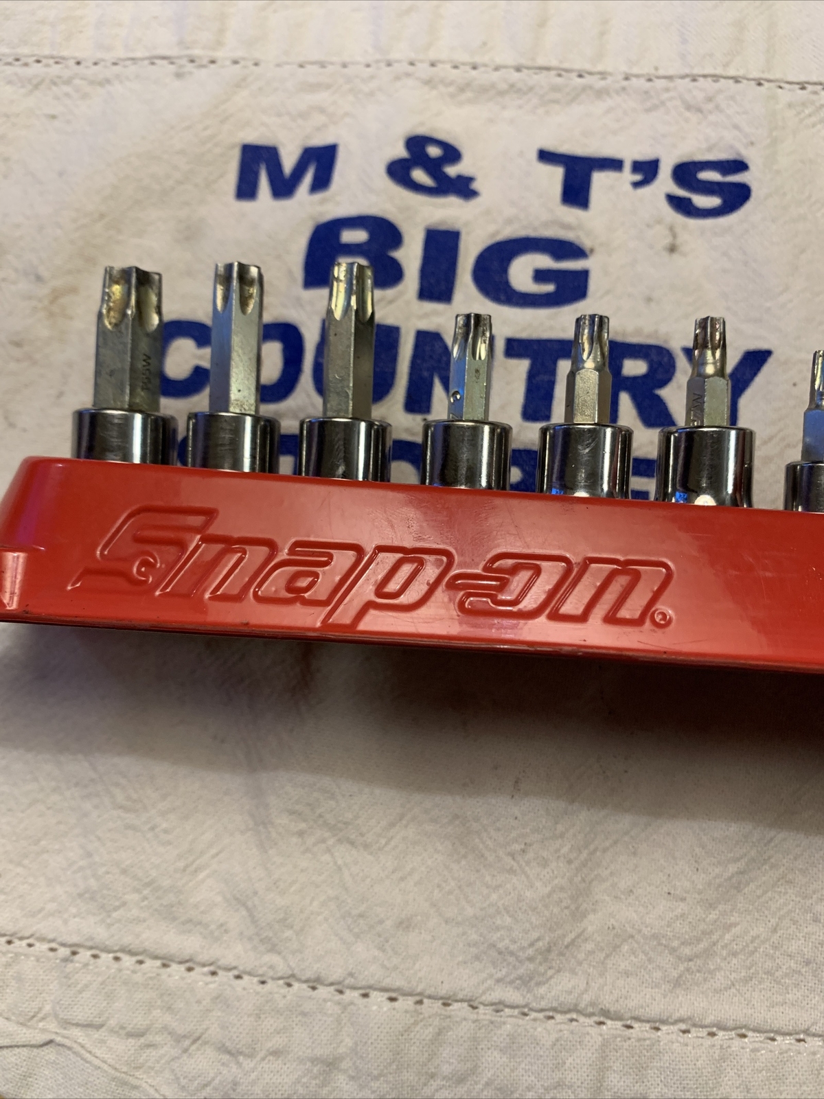 Snap-on 9pc Combination Drive TORX Bit Heavy-Duty Removal Socket Set 209EFTXBY