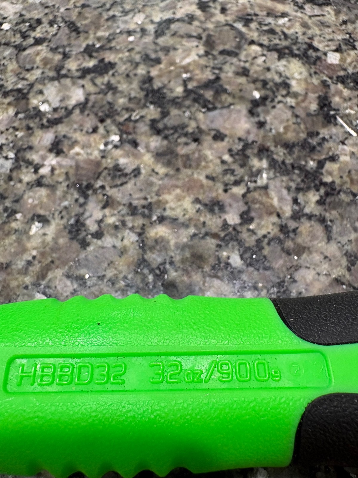 New Snap-On 32 oz Ball Peen Soft Comfort Grip Dead Blow Hammer Green HBBD32 900g