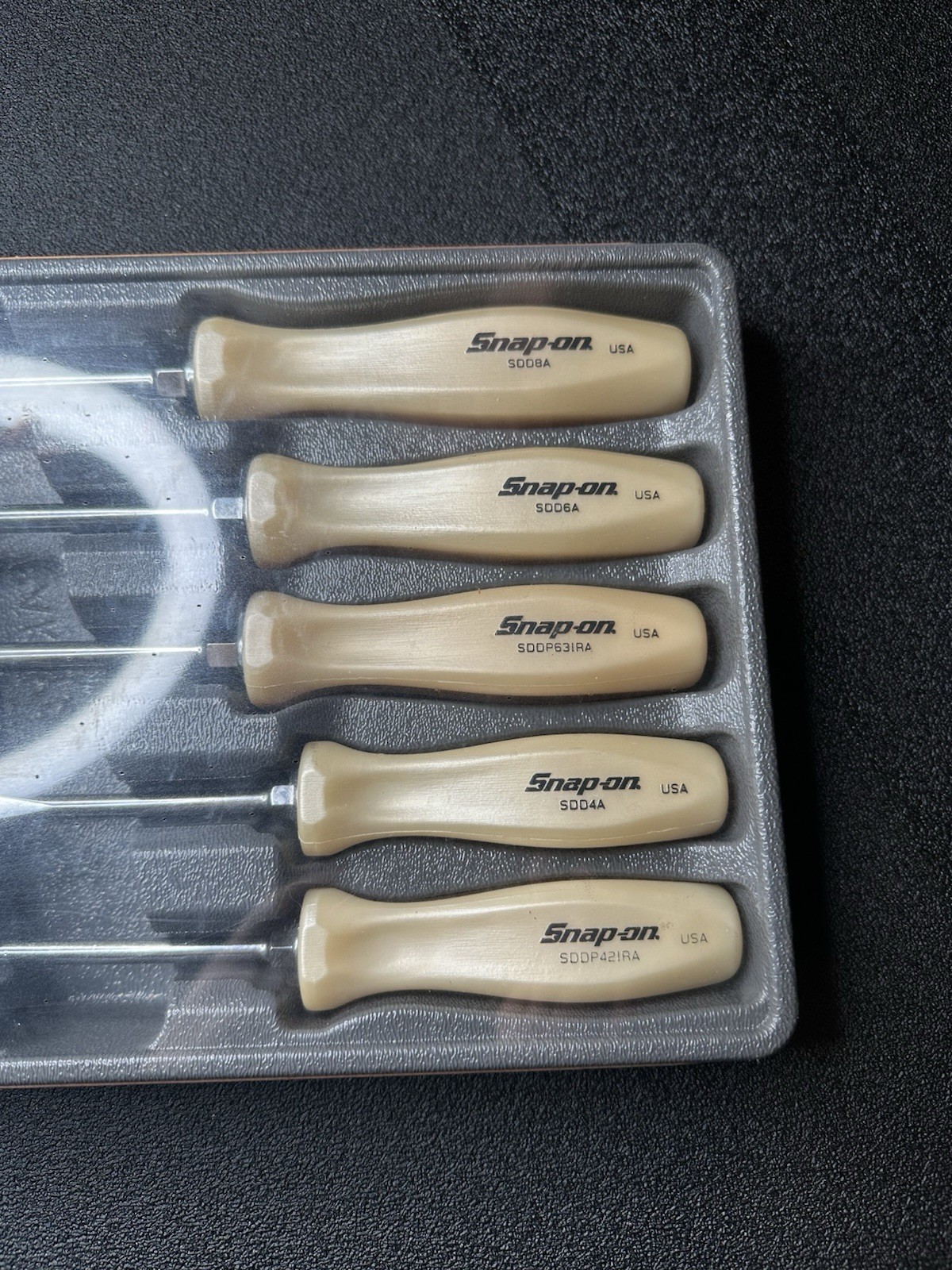 Snap-on Tools USA NEW 7pc PEARL WHITE Combination Screwdriver Set SDDX70A NEW