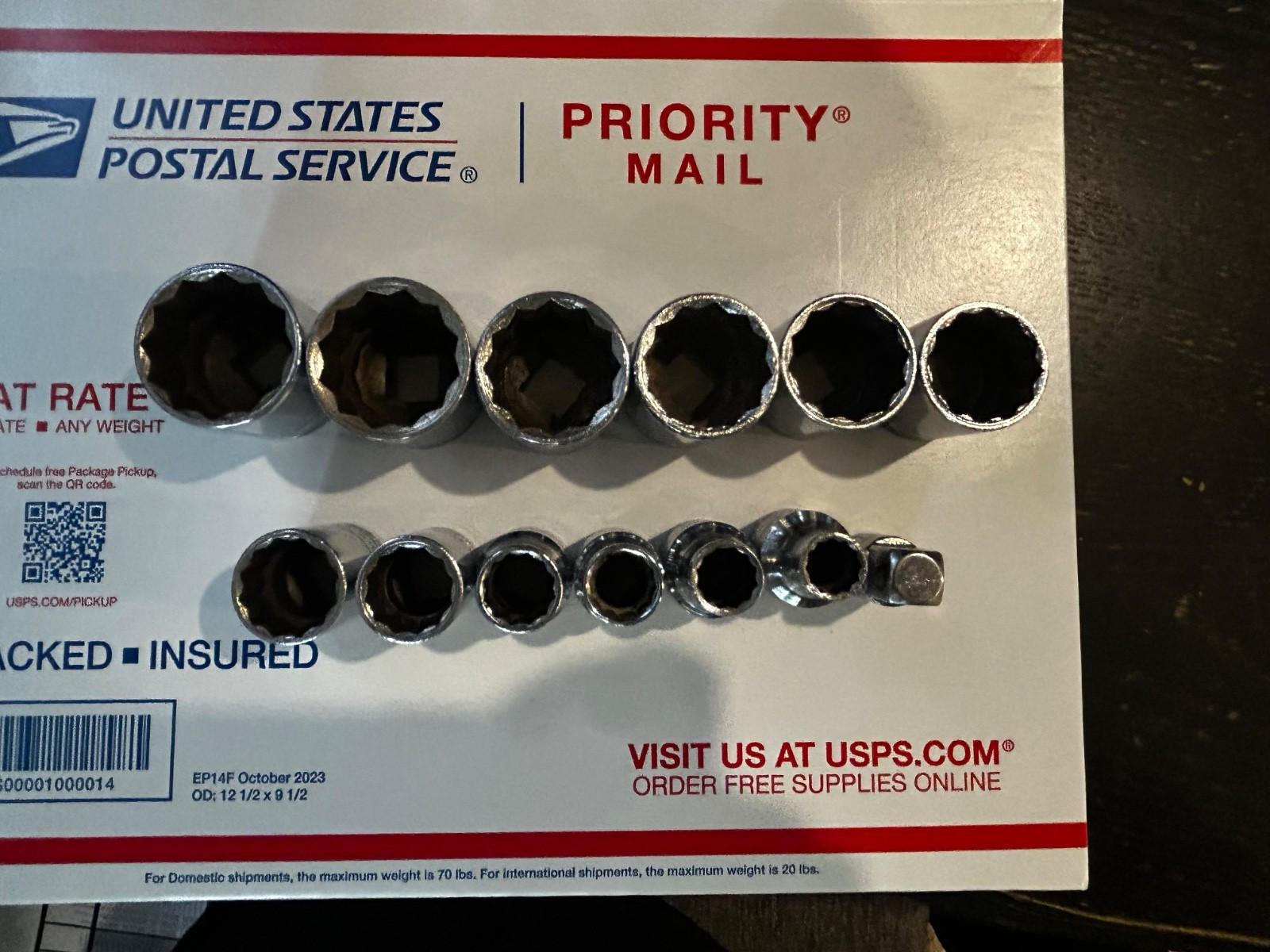 S-K Tools 40328- 28MM & 11 Sockets 12 pt & 451 Adapter 3/8-1/2-$40 Start