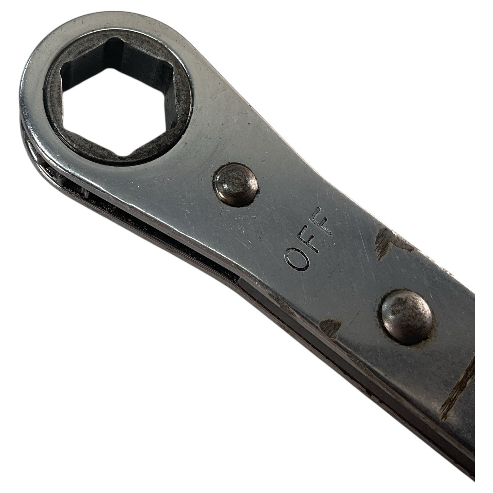 Snap-On Ratcheting Box Wrench R2022S 5/8″ X 11/16″ SAE 6pt USA Grind Marks