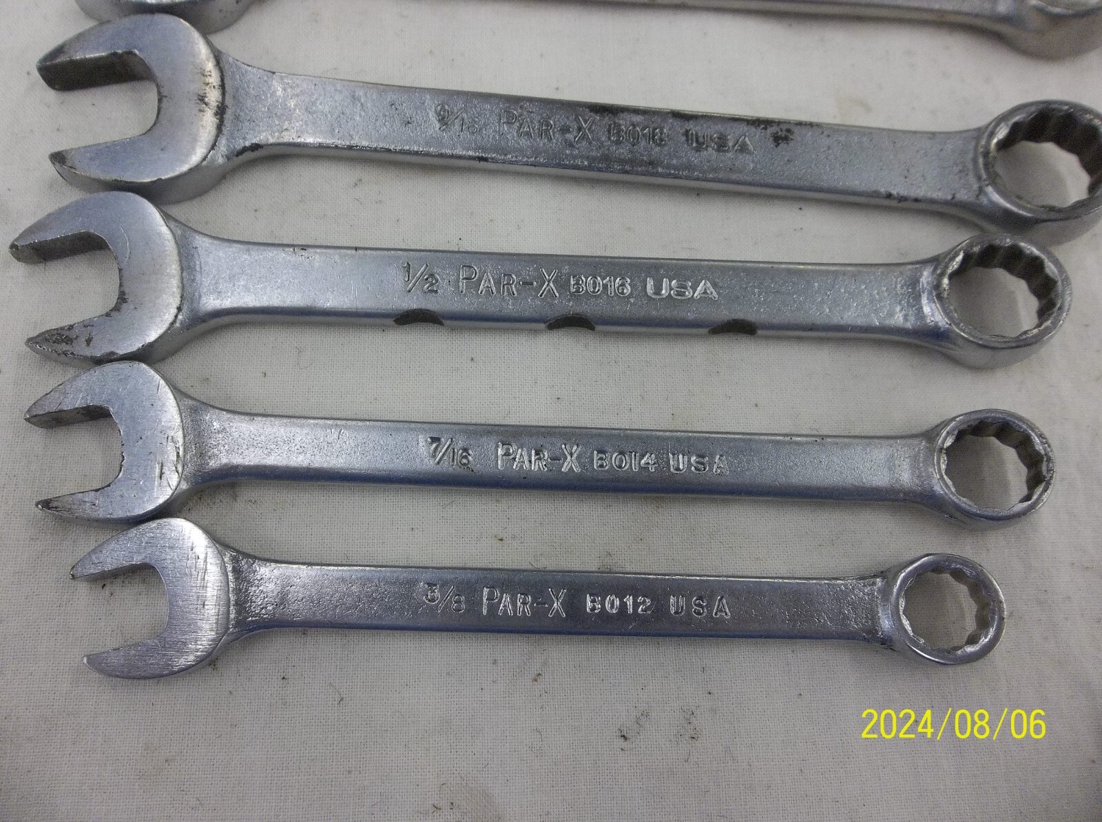 Vintage PAR-X by Snap on Combination Wrench Set of 6