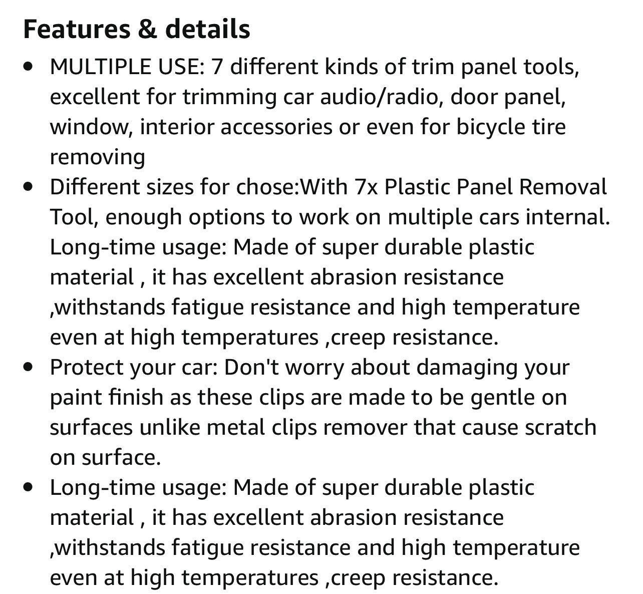 Car Door Trim Panel Tools – 7pcs Trim Panel Tools, Trim Tools,Panel Remover Tool