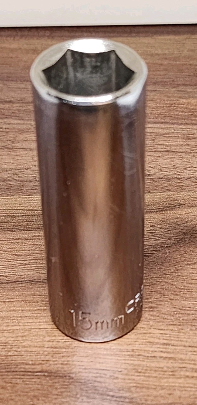 Craftsman USA 15mm Deep Well Socket 6 Point 3/8 Drive EE 44432