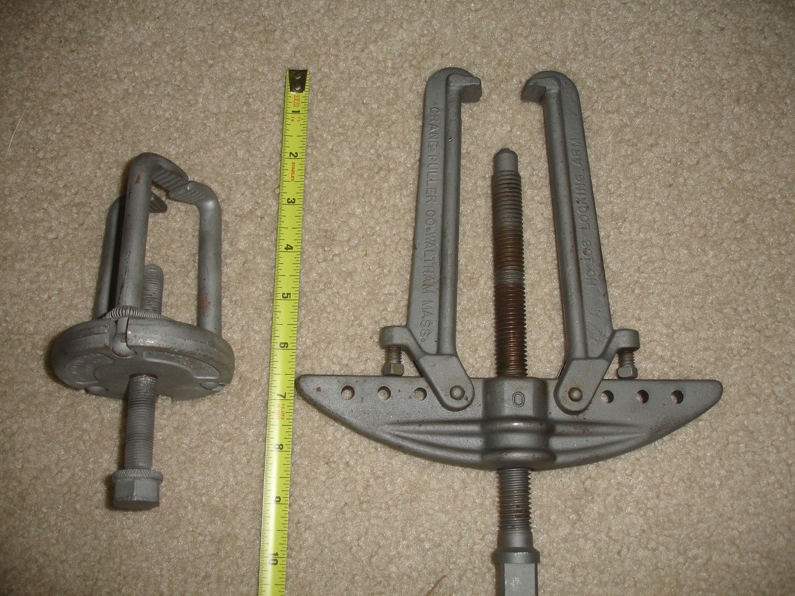 Three and two jaw pullers American made heavy duty good condition