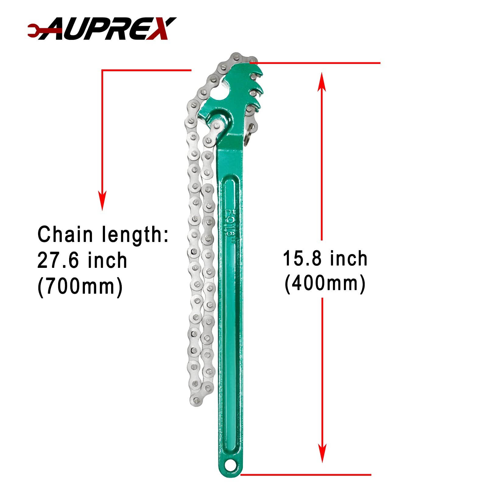 16 Inch Sturdy Adjustable Heavy Duty Ratcheting Chain Oil Filter Wrench Reversib