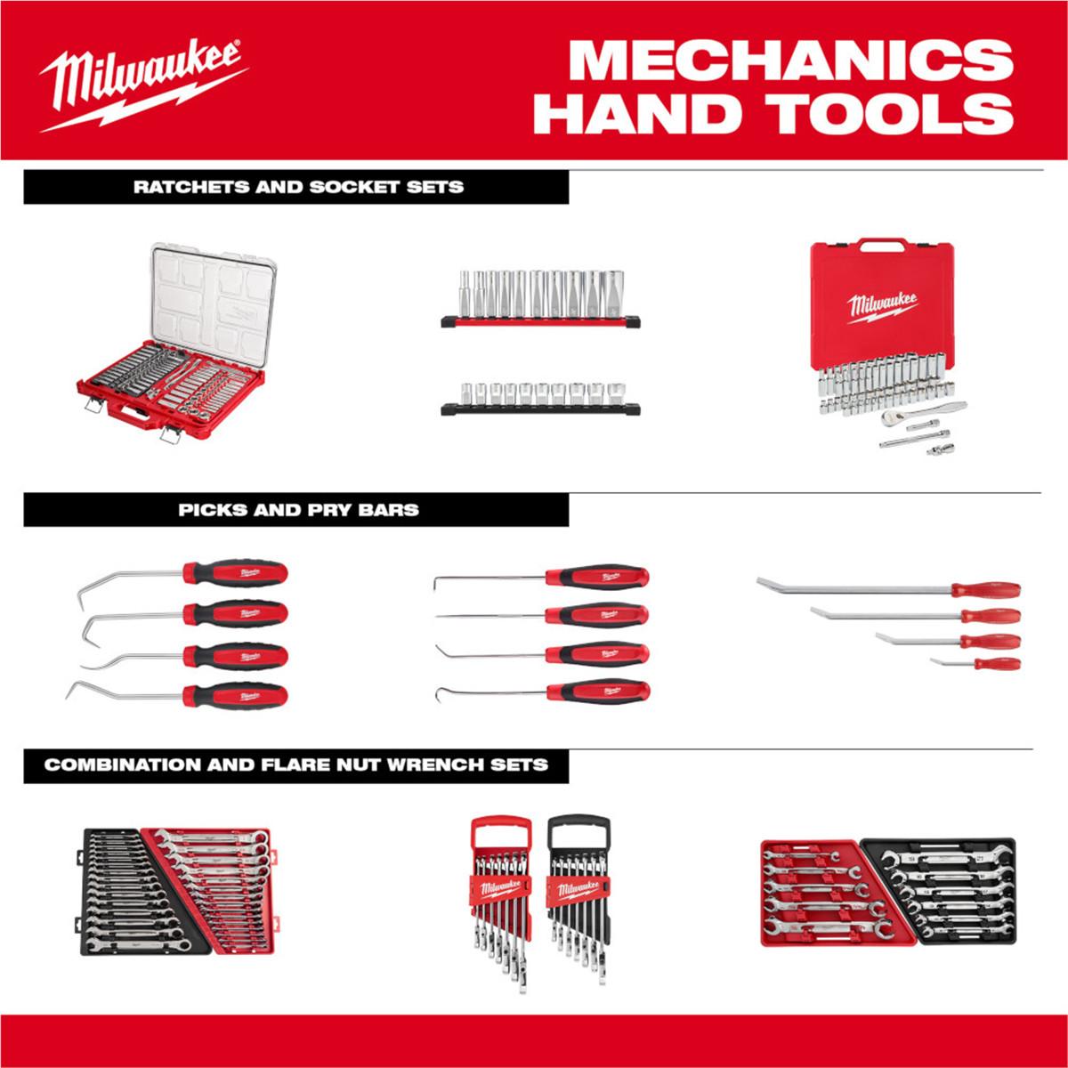 Milwaukee Tool 3PC Long Reach Hose Grip Pliers Set