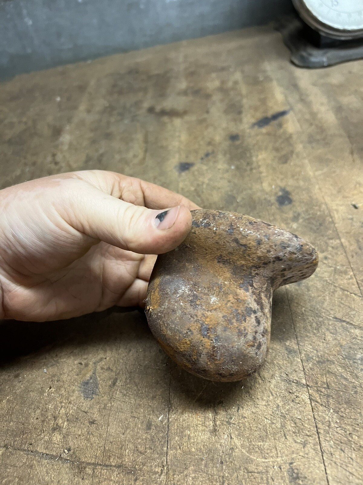 Vintage Auto Body Blob Dolly Cast Iron Hammer Anvil Hand Tool Fairmount 4.5 Lbs
