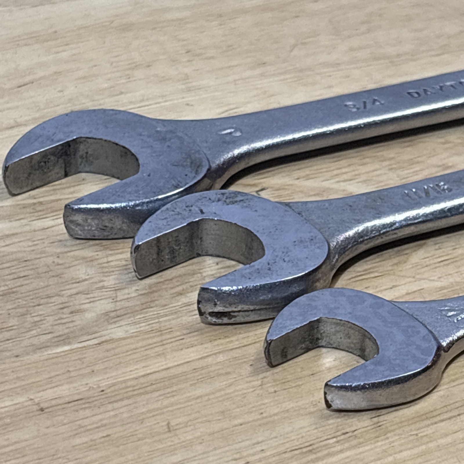 Dayton SAE Double Open End Wrench Set 3/8″ 1/2″» to 3/4″ 4×163 4×162 4×160 USA