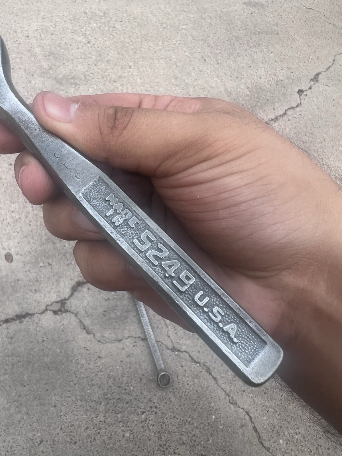Vintage Plomb PLVMB 5249 3/8 Ratchet w/ Brass Screws & 1218 Open Ended Wrench