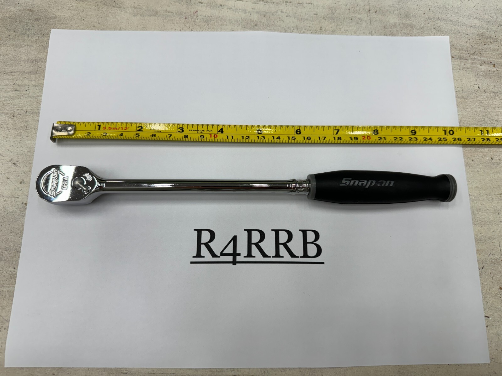 Snap-on Tools USA NEW 1/4″ Drive DARK TITANIUM Soft Grip Long Ratchet THLL72DT