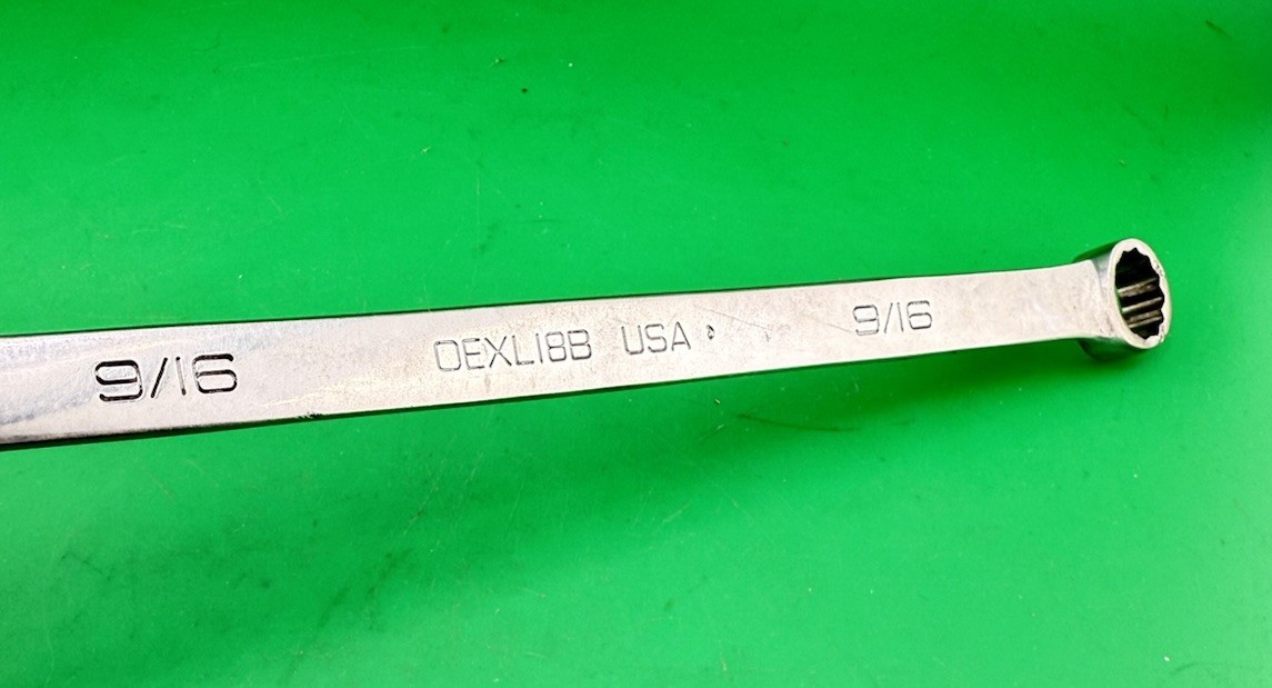 OEXL18B Snap on 9/16″ SAE Extra Long 12 Point Combination Wrench OEXL18B USA !!!