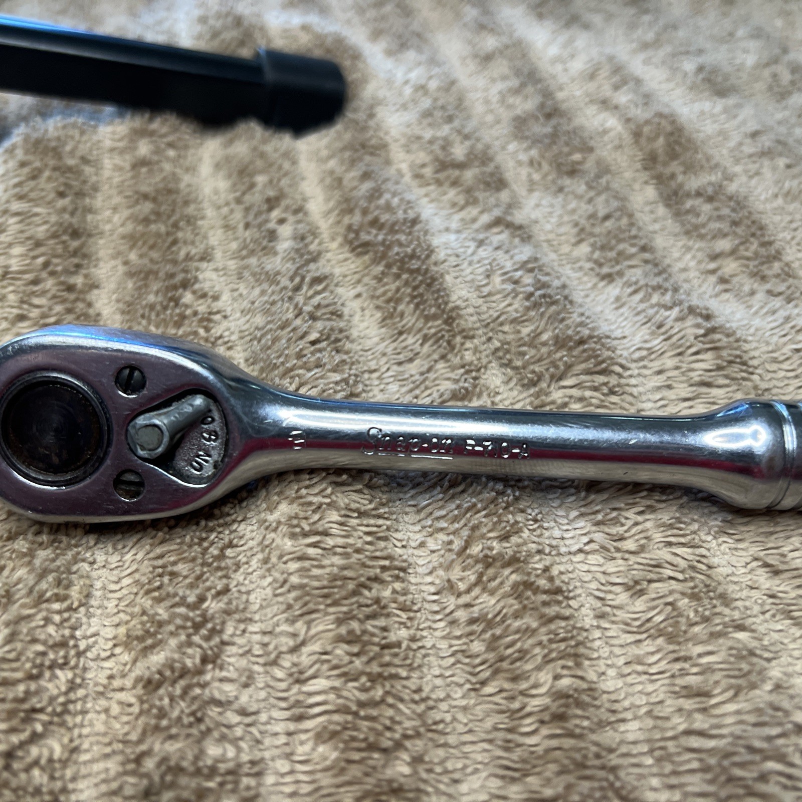 Snap-On F-710-A 3/8″ Drive Ratchet Wrench VINTAGE! WORKS WELL!!