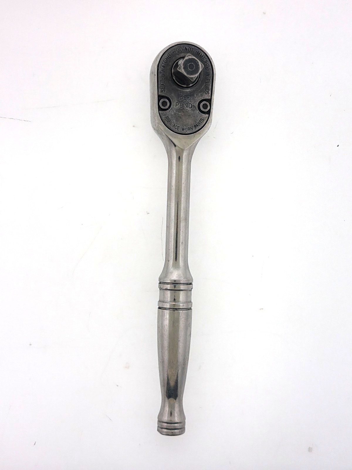 Snap On Tools 7.5″ Long Ratchet 3/8″ Drive Chrome Handle F80 Made in USA