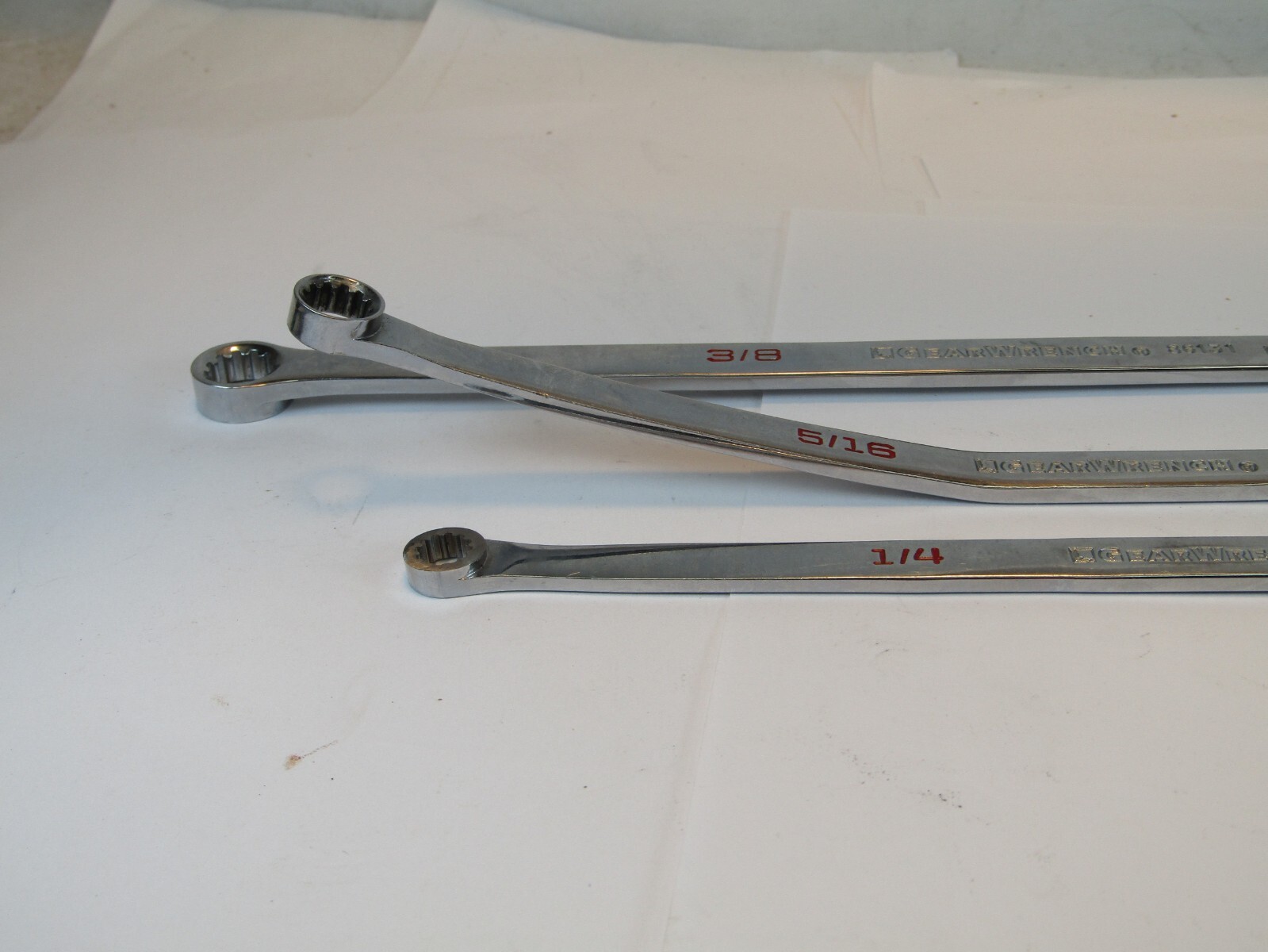 GearWrench Double Box End Ratcheting Flex Head Wrench Set 120xp 1/4″ 3/8″ 5/16″