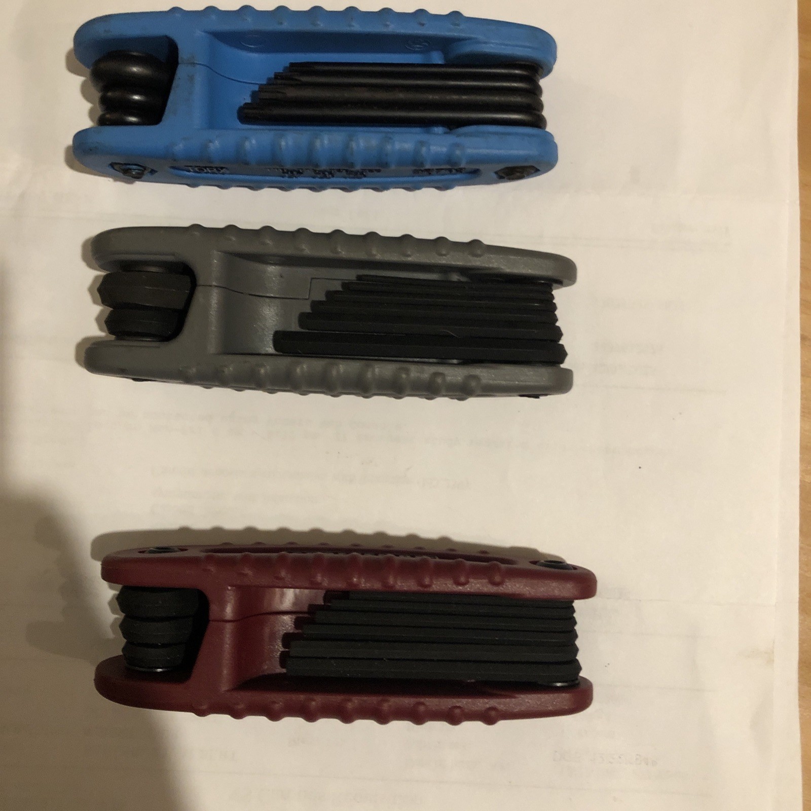 Vintage Craftsman Folding Hex Key Set Lot – 46703 Torx 46702 Metric 46701 SAE