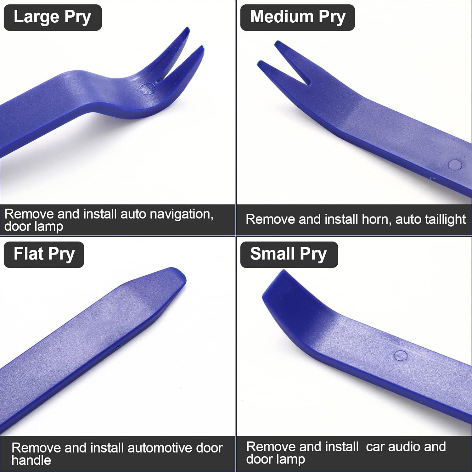 5PC Clip Trim Removal Pry Tools Interior Fastener Puller Remover Body Repair Set