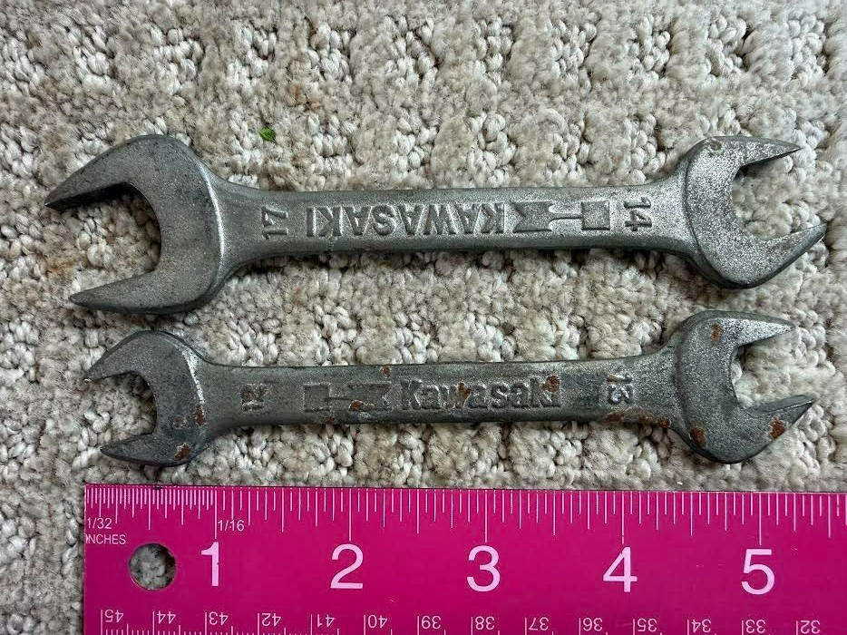 Kawasaki Open End Motorcycle Wrench’s 17mm-14mm Mito 2, 12mm-13mm Mito 8