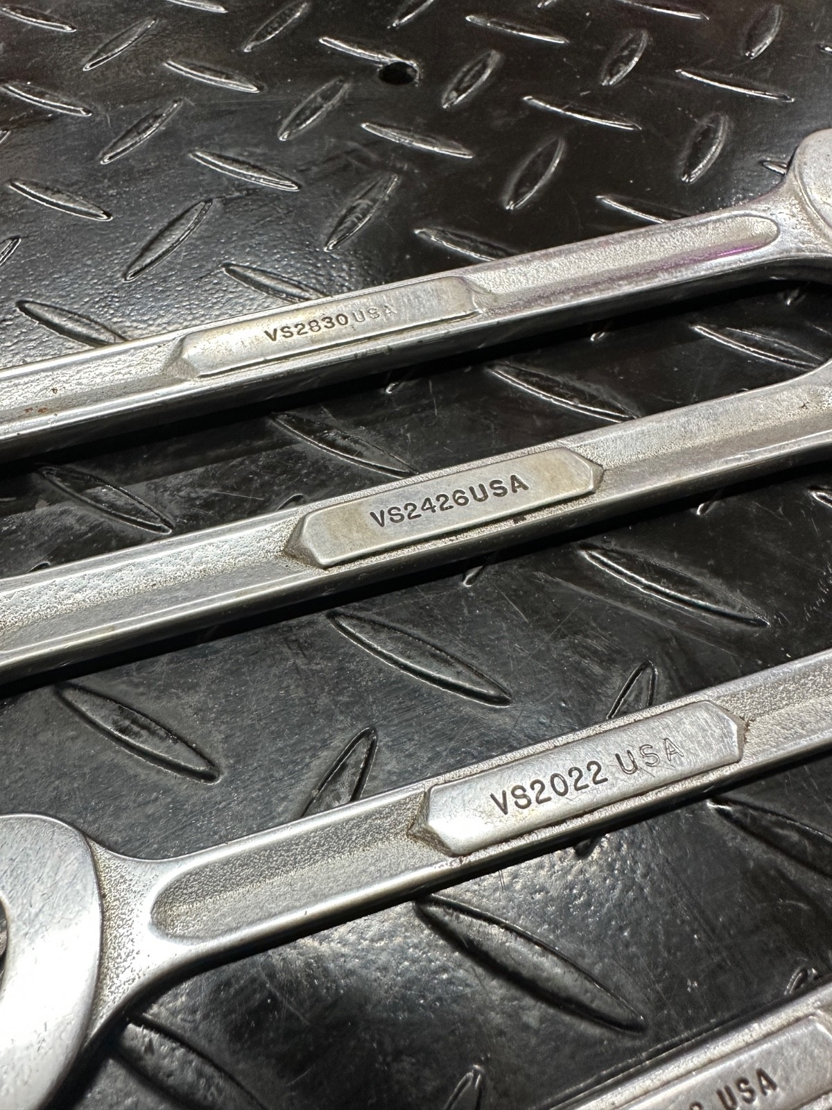 Snap-On SAE Double Open-end Wrench Set 6pc 1/4″-15/16″ VS 1980s Underline