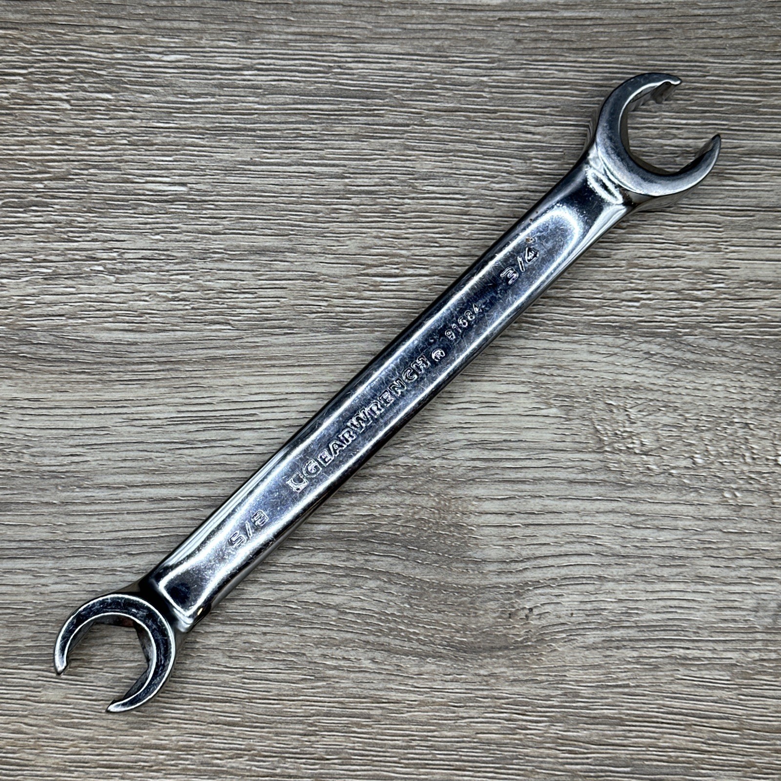 GearWrench 81684 5/8″ X 3/4″ 6 Point Double End Flare Nut Wrench