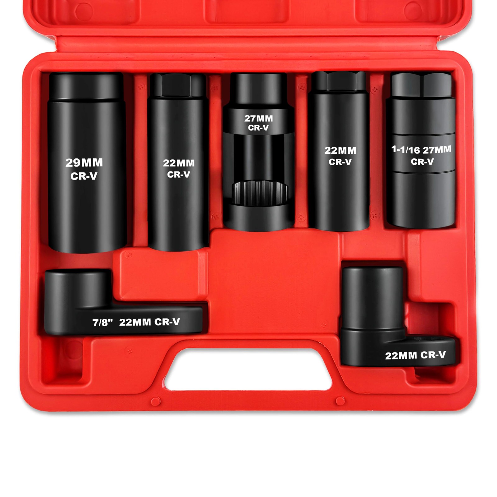 Sockets Para Sensor de Oxigeno O2 7 PCS Llaves 22 27 29mm Offset Kit Universal