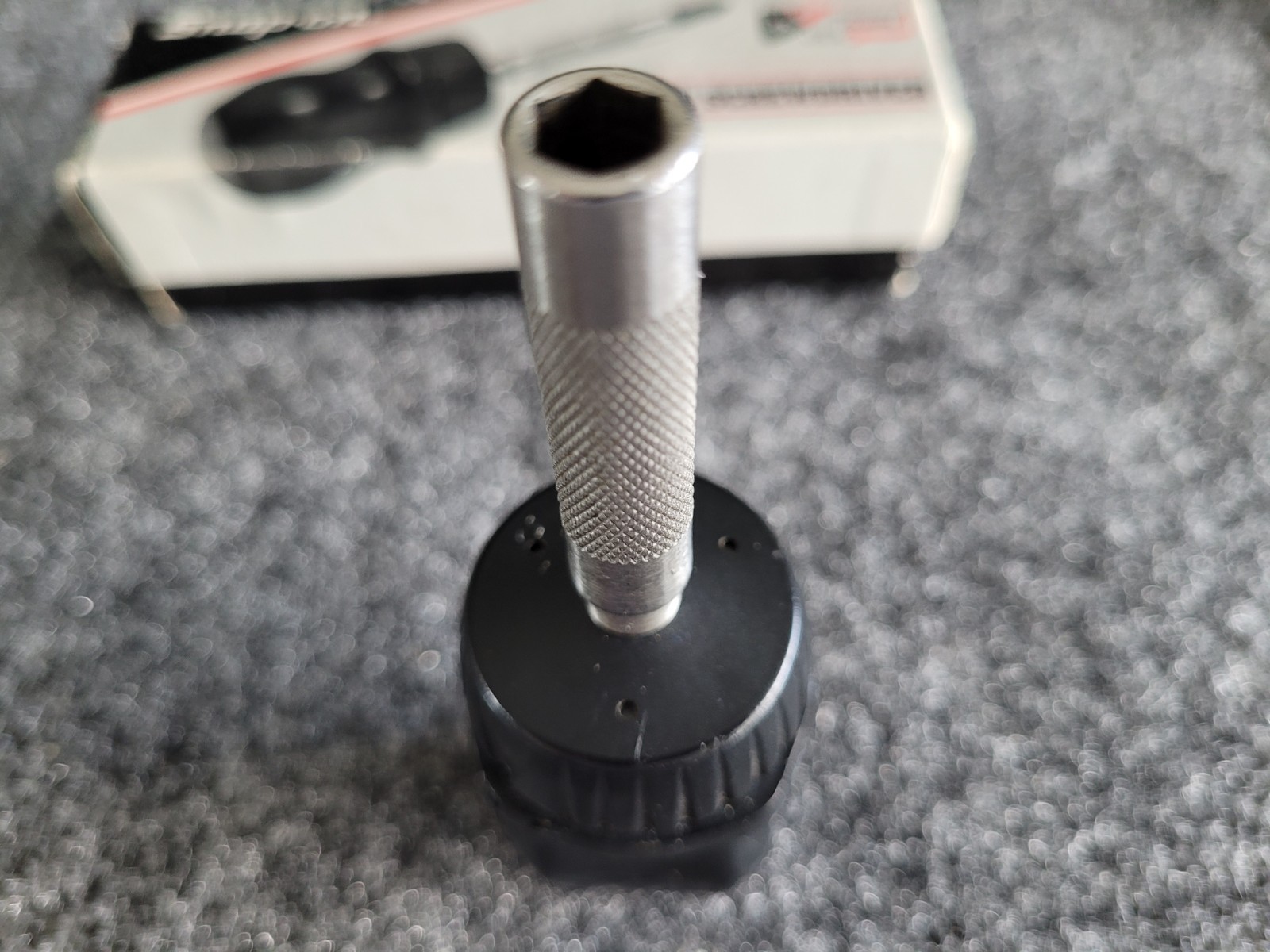Snap-on Black Stubby Hard Handle Ratcheting Screwdriver SSDMR1A Older Box