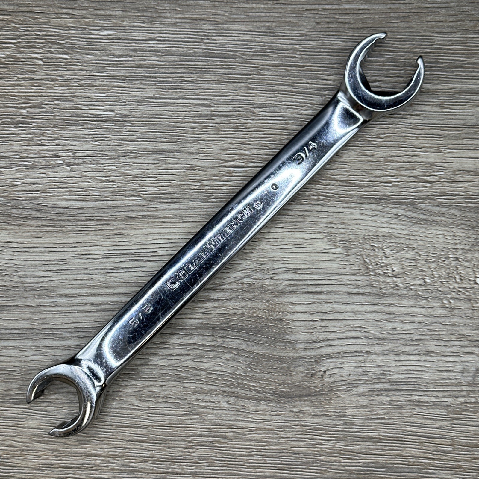 GearWrench 81684 5/8″ X 3/4″ 6 Point Double End Flare Nut Wrench