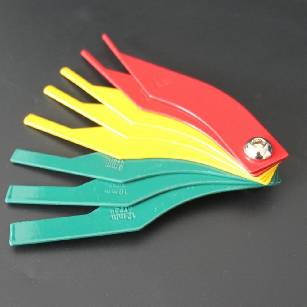 8pcs Brake Disc Pad Measure Gauge Check Set 2mm-12mm Metric High Quality