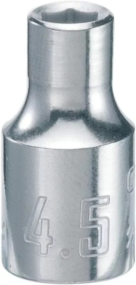 CRAFTSMAN Shallow Socket, Metric, 1/4-Inch Drive, 4.5mm, 6-Point (CMMT99101)