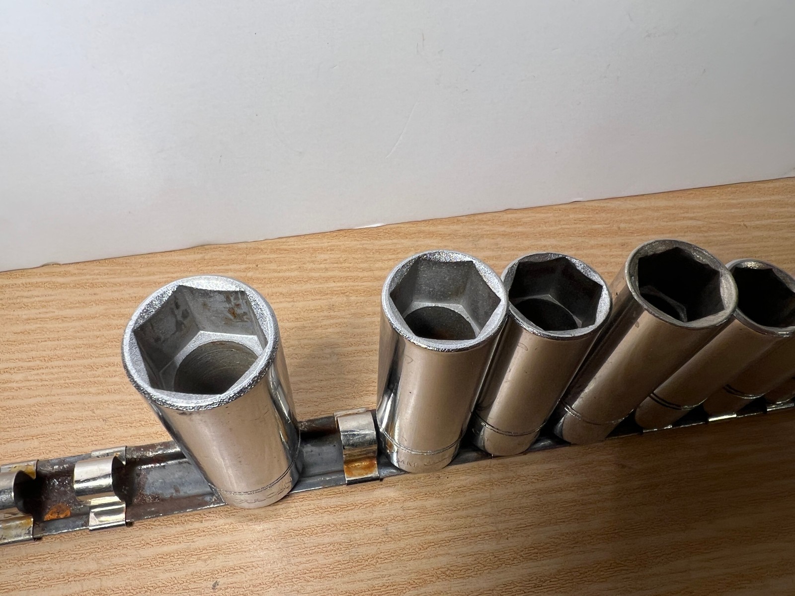 Vintage 1970s Vulcan Williams BMD Deep Metric Socket Set 3/8 Drive USA 9pc