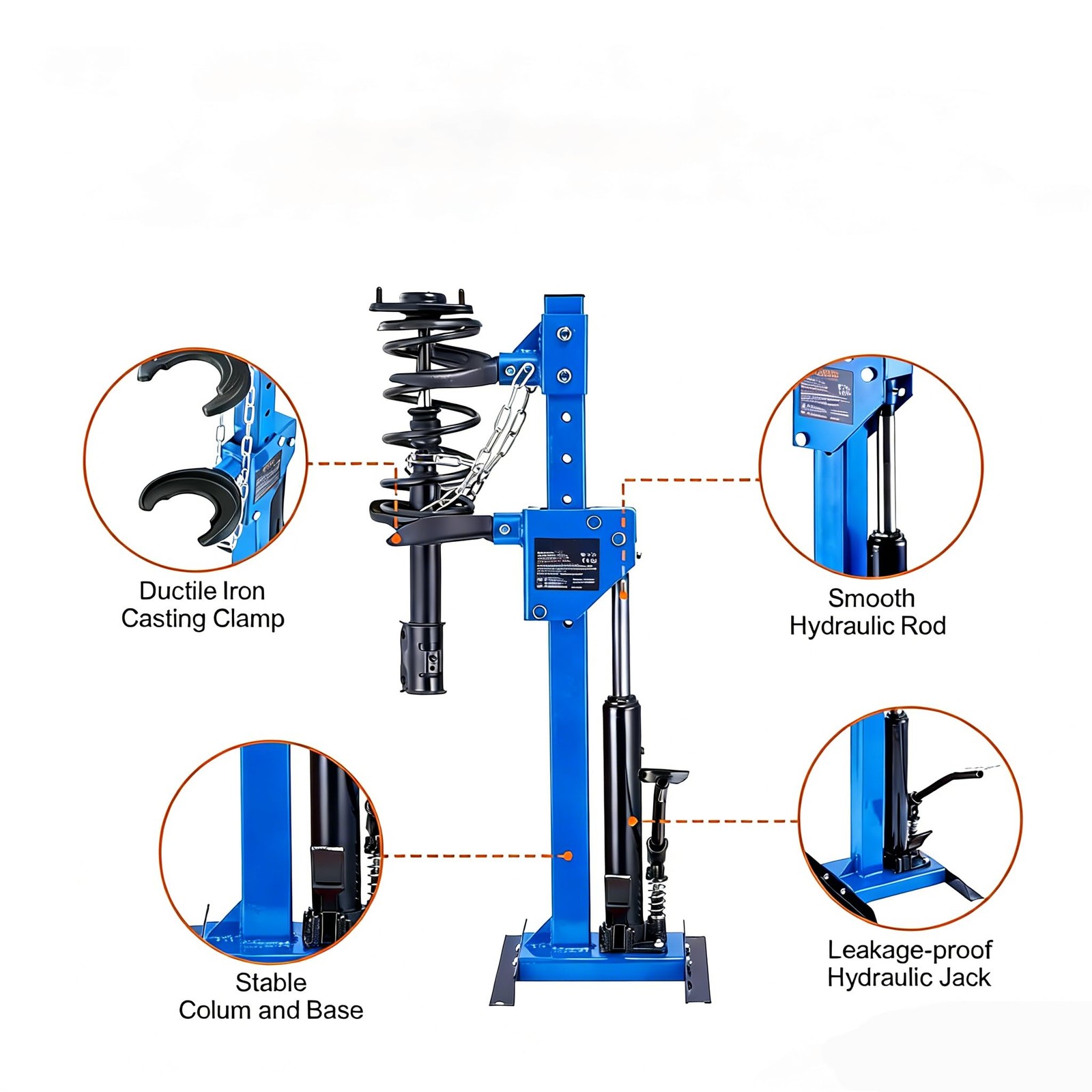 Hydraulic Shock Spring Compressor NEW Heavy Duty Foot Operated Coil Spring Tool