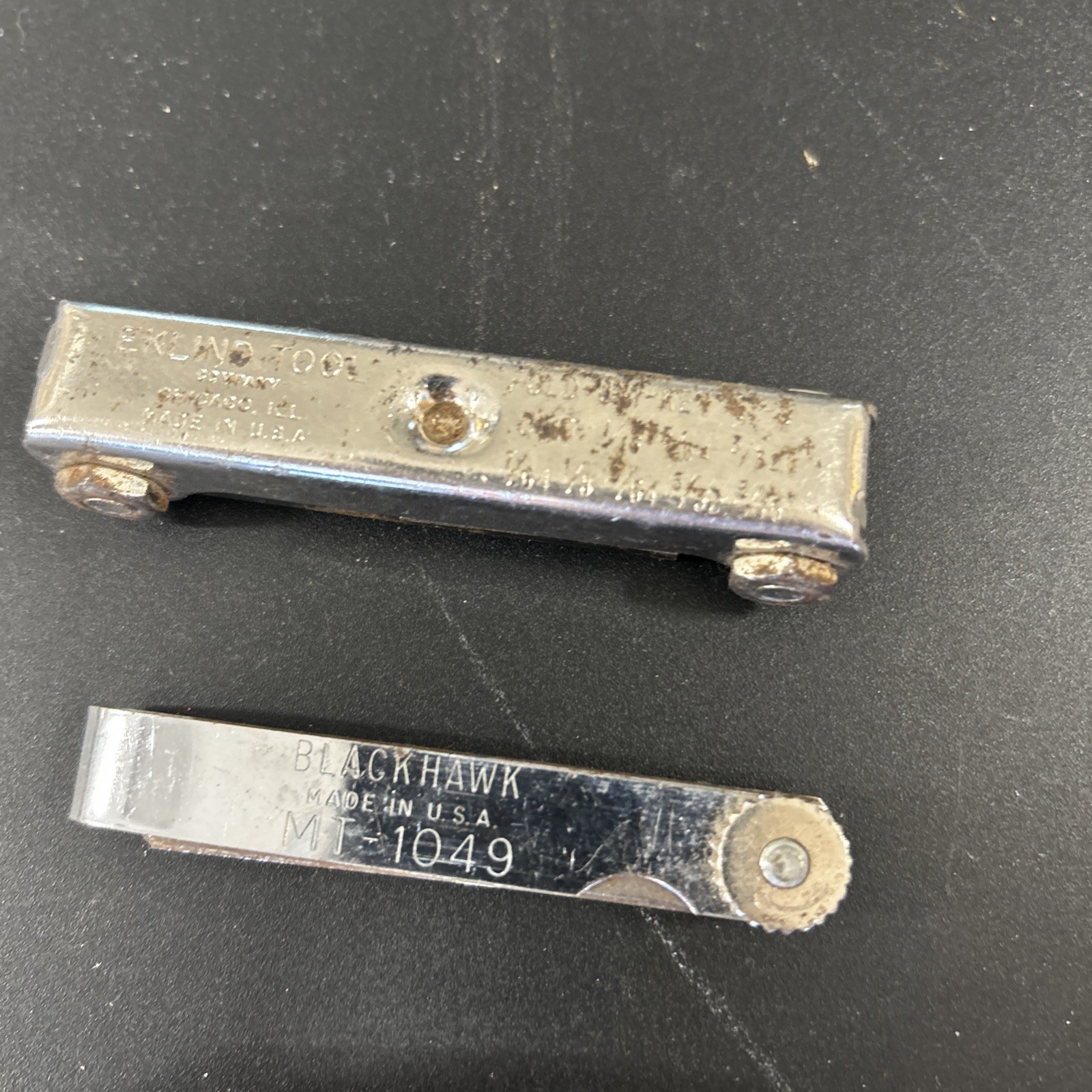 Lot 3 Vintage Feeler Gauge Blackhawk MT-1049 WIDE 500 EKLIND TOOL