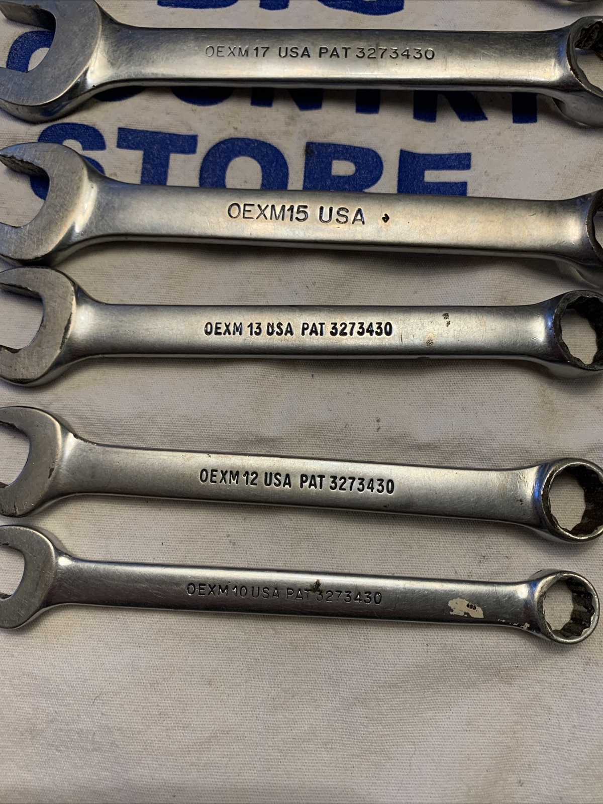 Snap-on 7pc 12pt Short Combination Metric Wrenches (10mm OEXM10 – 19mm OEX19)