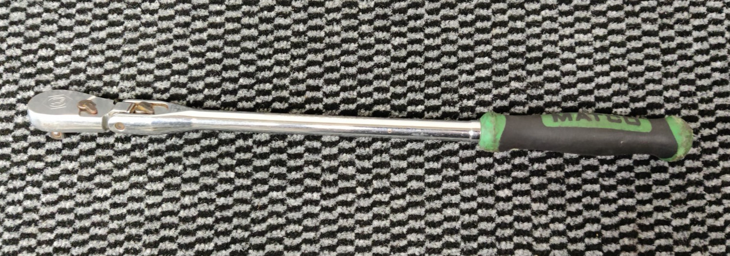 (150954) Matco 3/8 Locking Flex Head Ratchet BFR158LFG Green 15 1/2″ *Pre Owned*