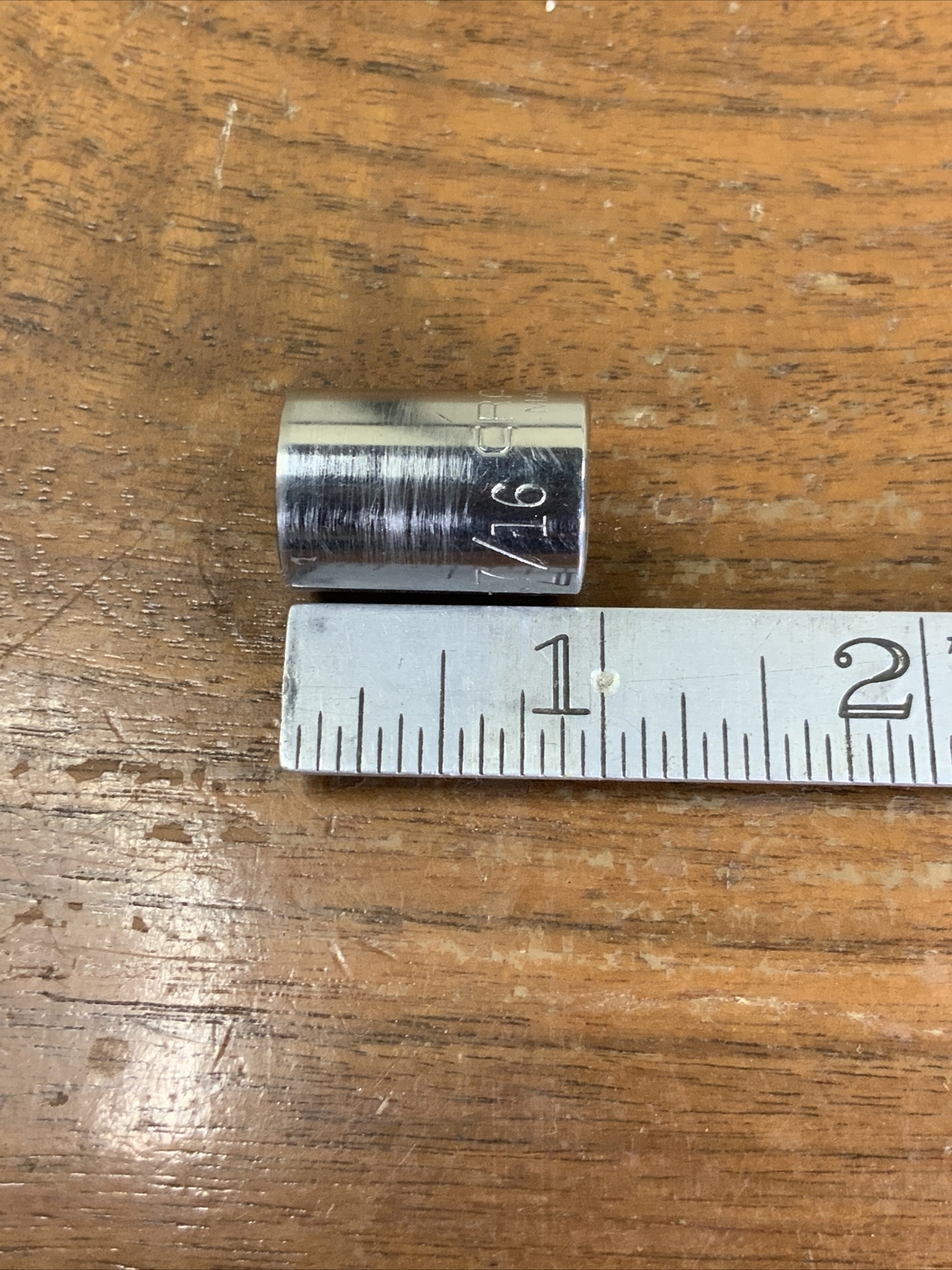 CRAFTSMAN 44332 G 7/16in. 3/8 Drive 12 Pt Standard Chrome Socket USA
